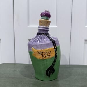 NEW BLUE SKY HALLOWEEN WITCHES BREW CERAMIC COULDRON! - 5022